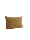 Housse de coussin moutarde