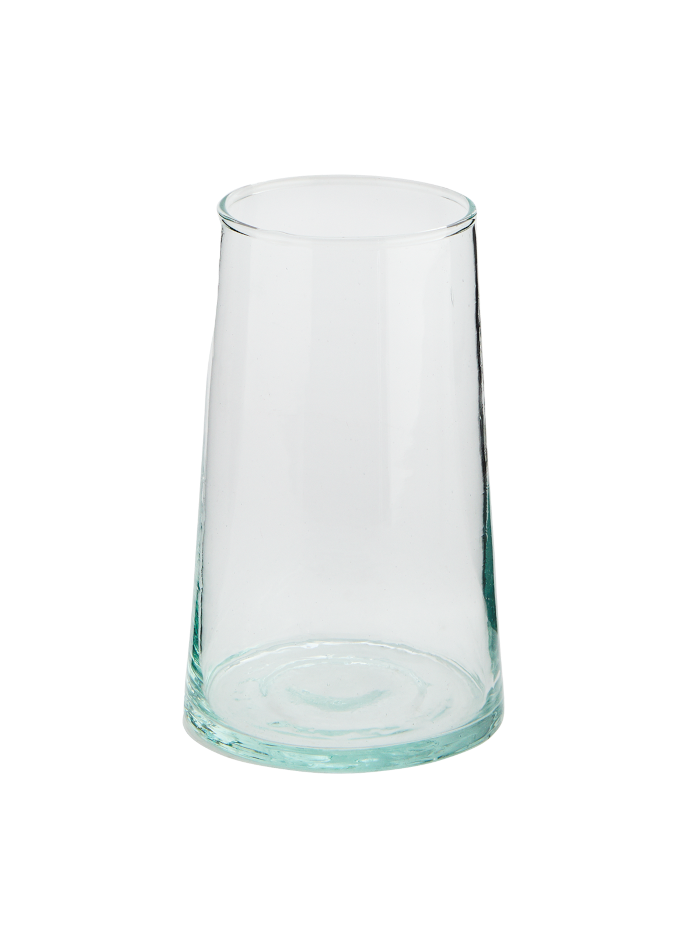 Verre Beldi de forme calebasse transparent